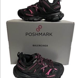 Balenciaga Track Sneakers Low Black Pink Size 6